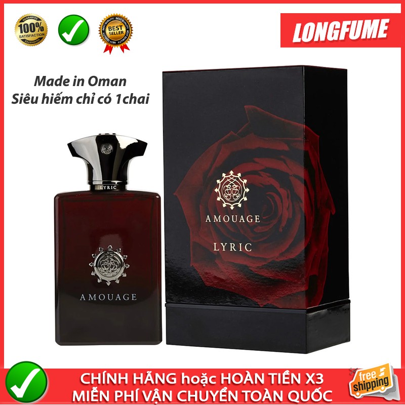 [HÀNG HIẾM] Nước hoa niche Amouage Lyric Man 100ml Made in Oman - Longfume Store Nước hoa Châu Âu chính hiệu Quận 10