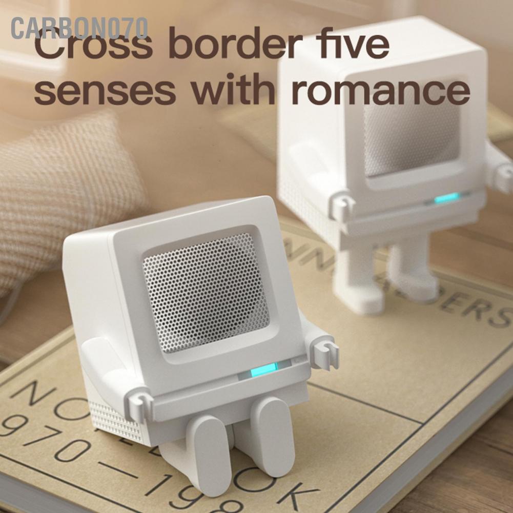 [Hàng Sẵn] Loa bluetooth Mini Robot, loa decor sáng tạo di động cho cắm trại ngoài trời trong nhà Quà tặng【Carbon070】