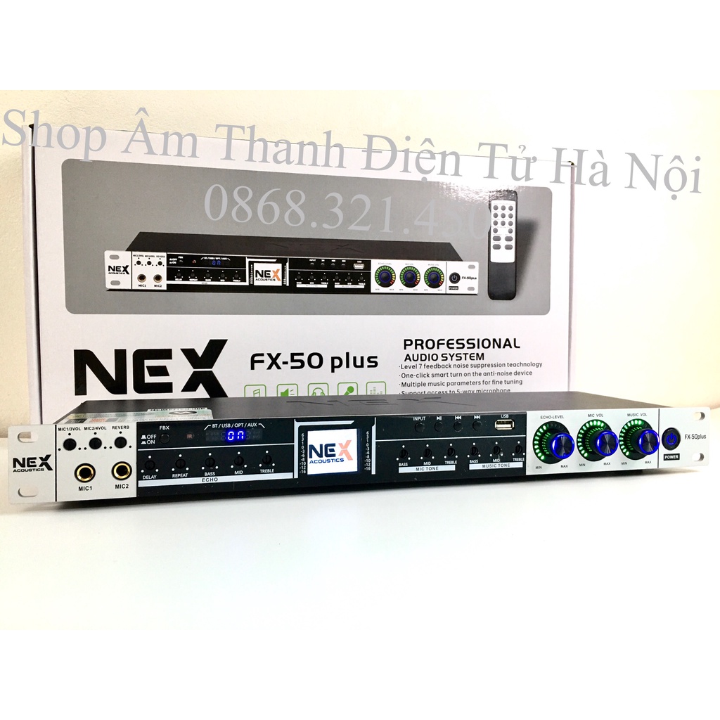 Vang FX50 Plus 2022 Có Reverb, Có Điều Khiển Từ Xa, Hỗ Trợ Chống Hú,Vang Nhại Mượt Mà.Có BLUETOOTH,Quang Học...