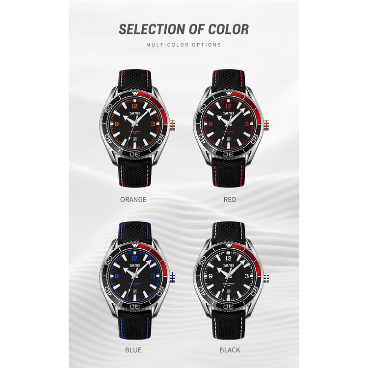 Đồng Hồ Quartz SKMEI Chống Thấm Nước, Chống Sốc, Dây Da 30M
