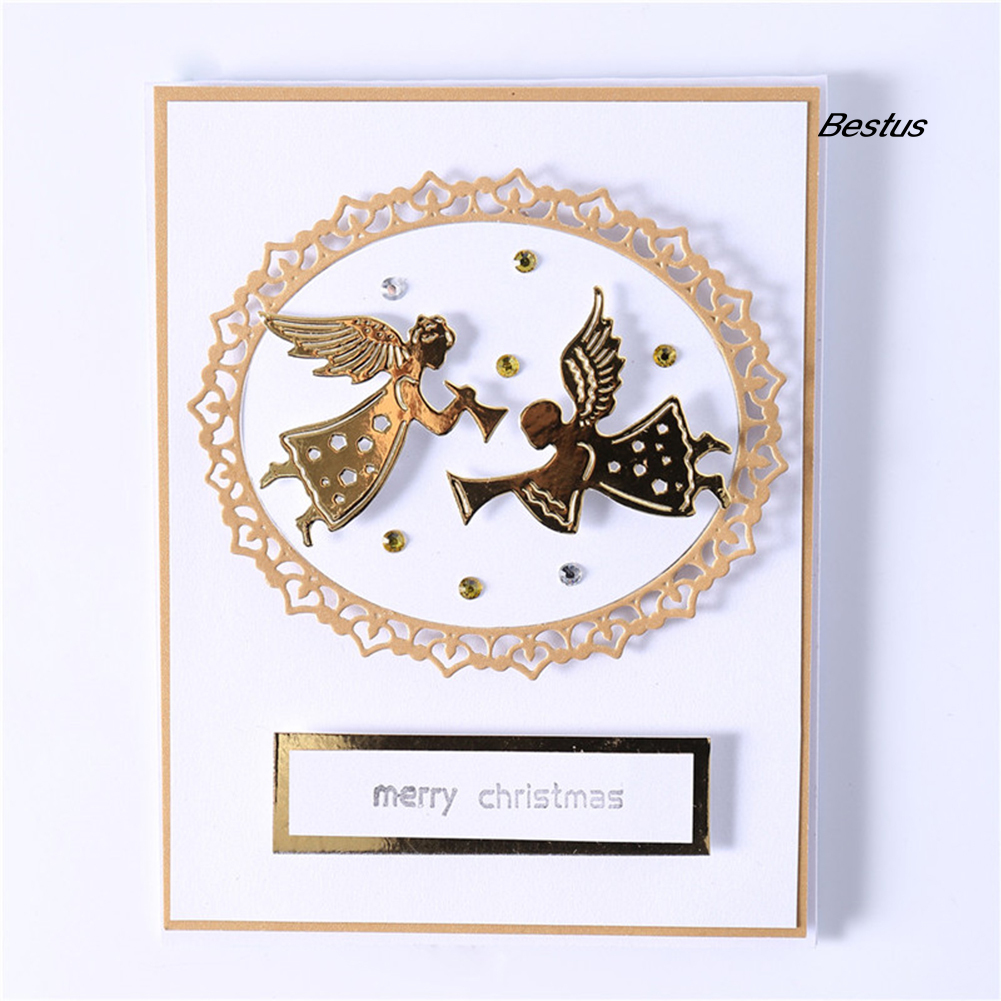 【BEST❀】Angel Frame Embossing Cutting Die DIY Craft Stencil Scrapbook Cards Mold Decor