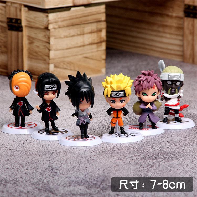 6 mảnh mô hình anime Naruto Naruto đồ chơi văn phòng