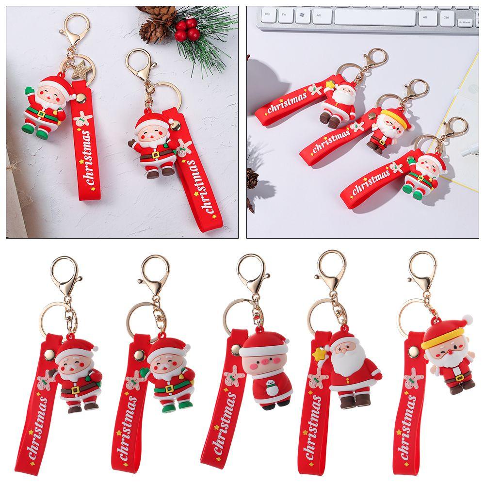 Móc Khóa Họa Tiết Hoạt Hình Giáng Sinh Trang Trí Ba Lô