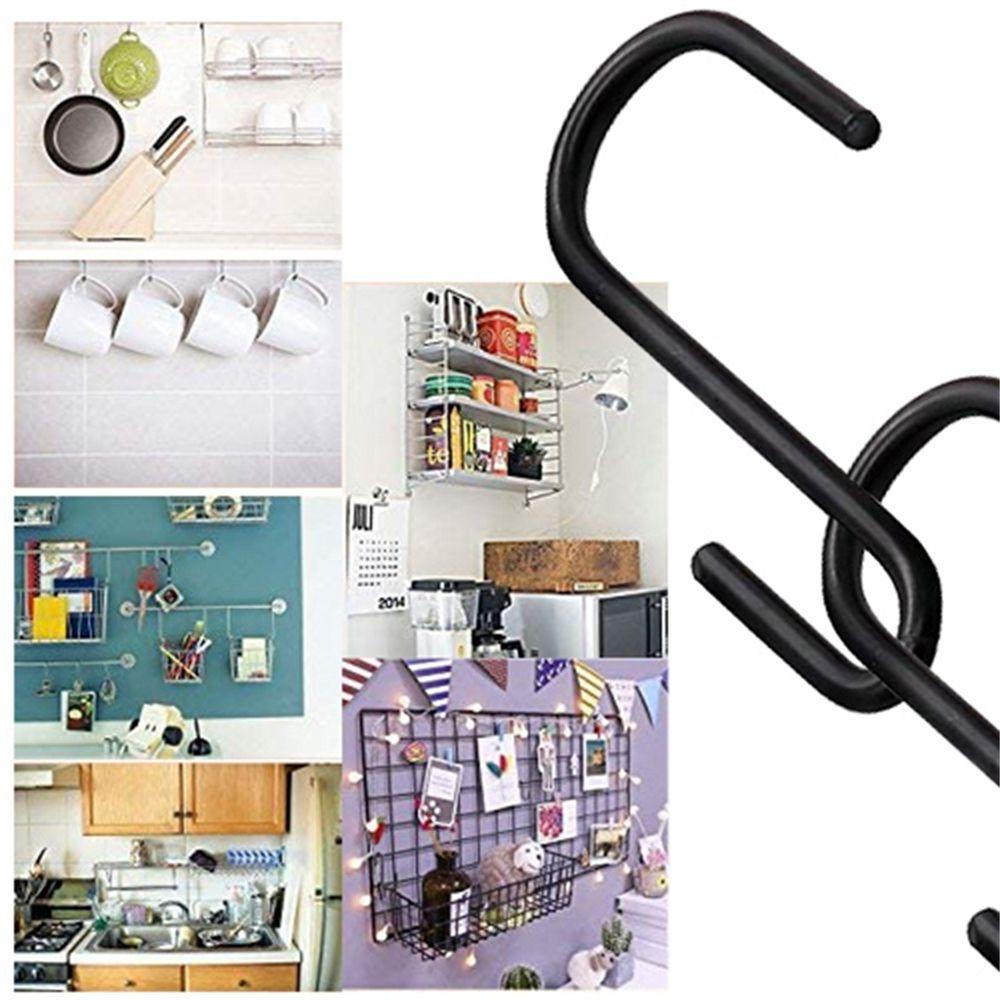 Set 10 Móc Treo Quần Áo Hình Chữ S Bằng Kim Loại