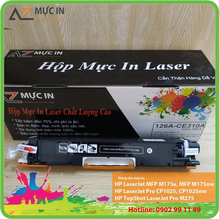 Mực máy in laser màu Hp Cp 1025, CP 1025W | Mực HP 126A CE310/ CE311/ CE312/ CE313 chất lượng, Giá Rẻ