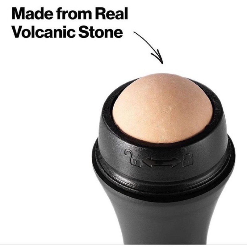 Cây lăn thấm dầu trên da mặt, đầu lăn được làm từ đá núi lửa tự nhiên có khả năng thấm hút dầu và tái sử dụng nhiều lần | BigBuy360 - bigbuy360.vn