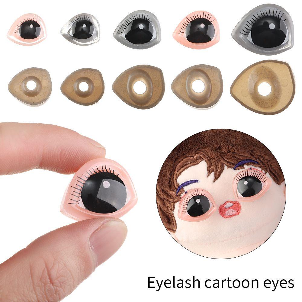 SUSANS Set 10 Mắt Thú Nhồi Bông 3 Kích Cỡ Vui Nhộn