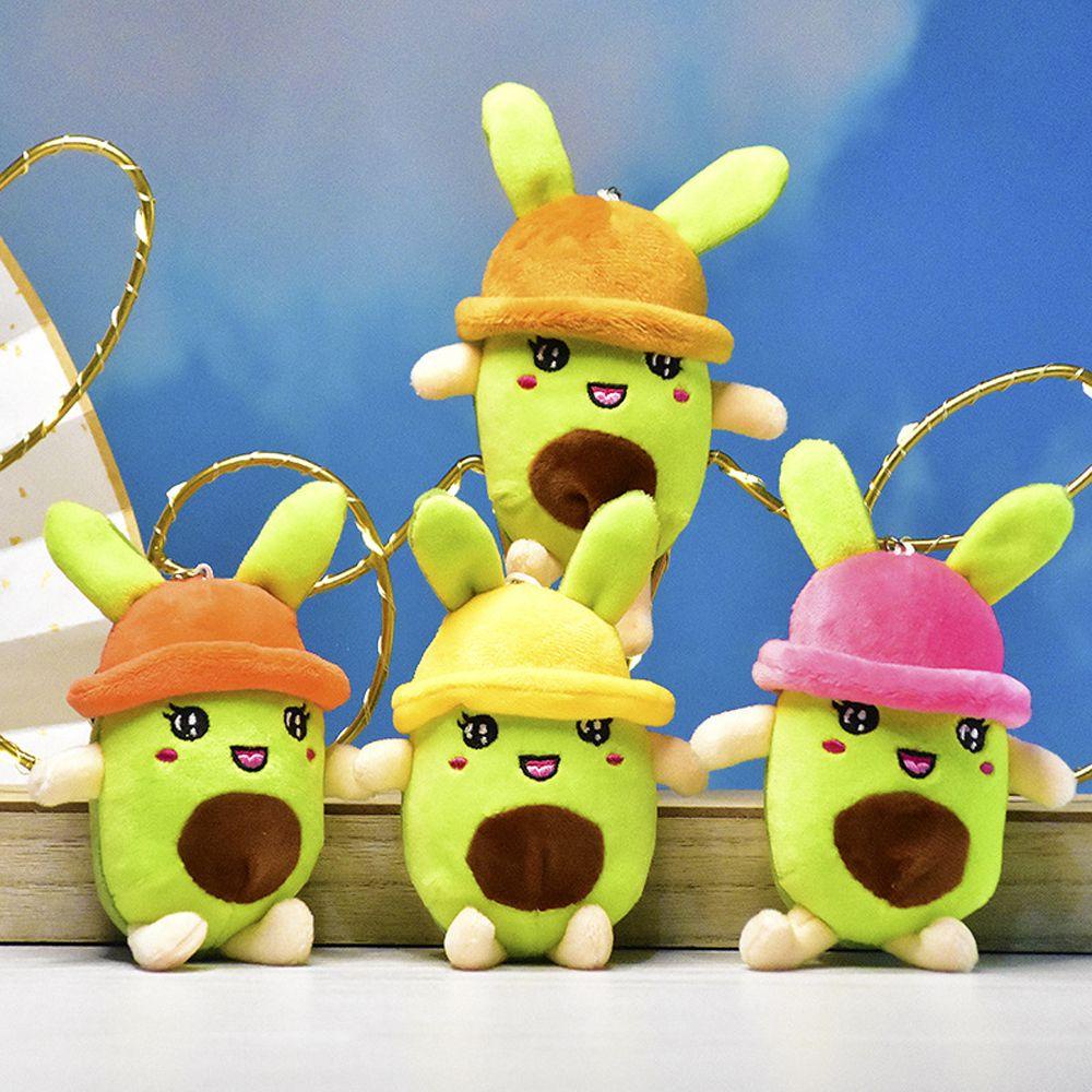 LANFY Móc Khóa Quả Bơ Hoạt Hình Nhồi Bông Đáng Yêu