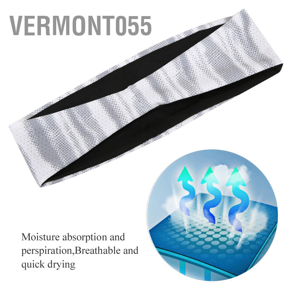Vermont055 Polyester Yoga Hair Band Sweat Absorption Quick Drying Outdoor Sports Fitness Headband for Running Dancing