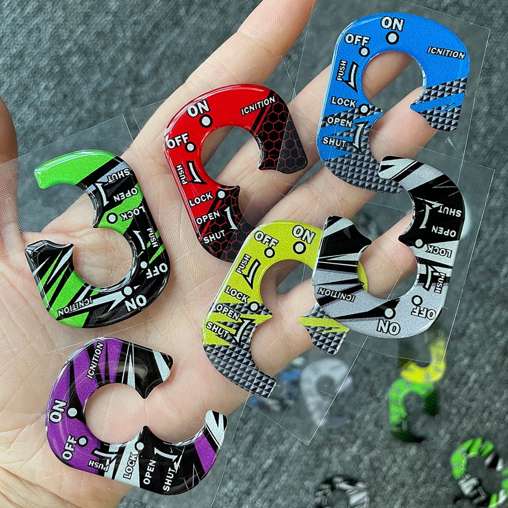 Tem dán ổ khóa xe máy HONDA  Sticker 3D dán trang trí mặt khoá điện xe máy
