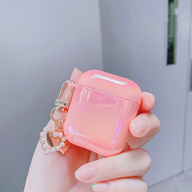 Vỏ bọc bảo vệ màu ánh ngọc trai cho hộp sạc tai nghe Airpods 1 / 2 / pro - mr.Case