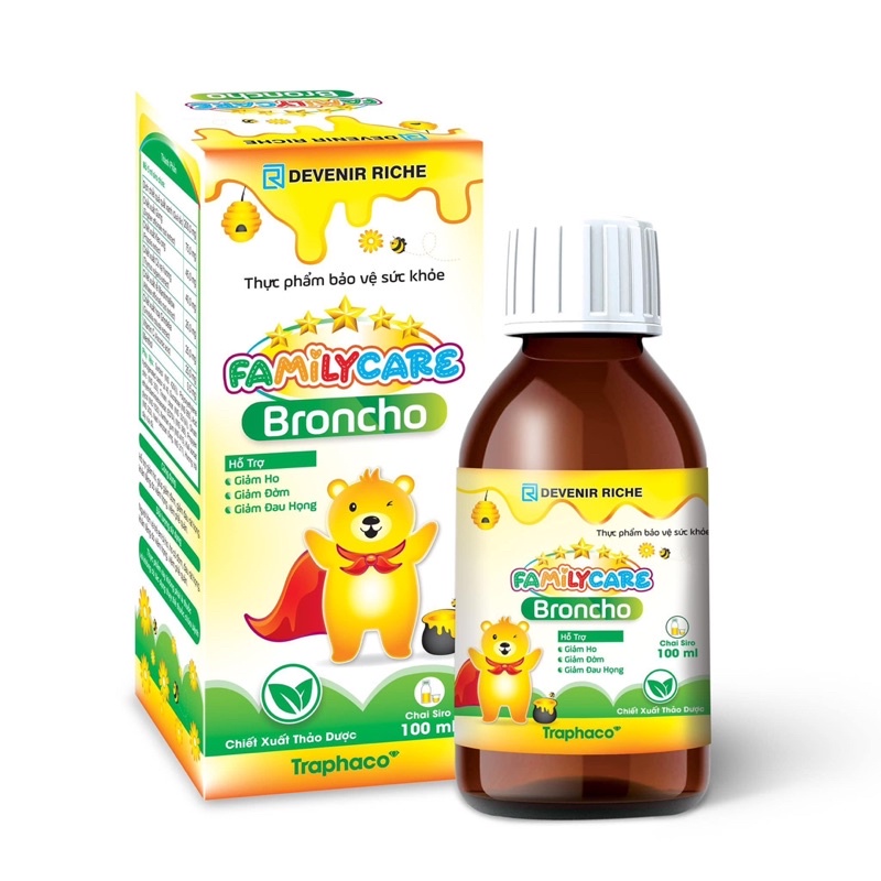 [Hỏa tốc] Siro ho Familycare Broncho giảm ho từ chiết xuất chuẩn hóa thảo dược
