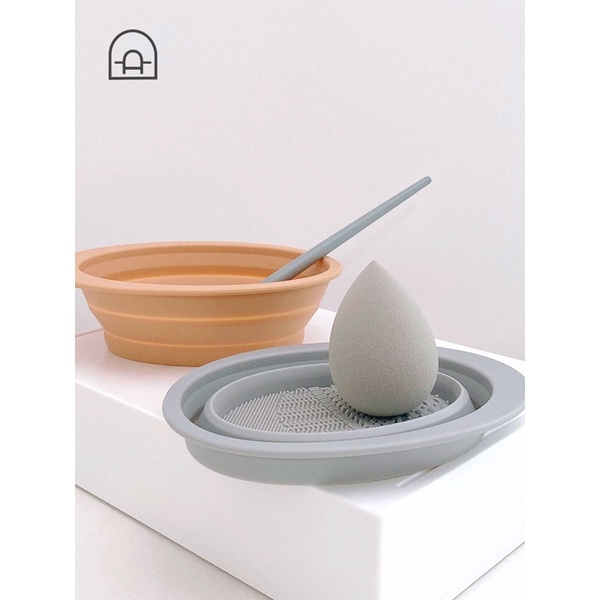 Dụng cụ rửa giặt cọ Silicon vệ sinh cọ gấp gọn tiện lợi chất liệu cao cấp có sẵn tại shop Mewlig