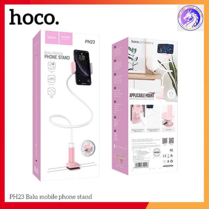 Kẹp Điện Thoại Đuôi Khỉ Hoco CA10/ Hoco PH23/ Borofone BH23 Xoay 360* Siêu Tiện Ích - Hàng Chính Hãng