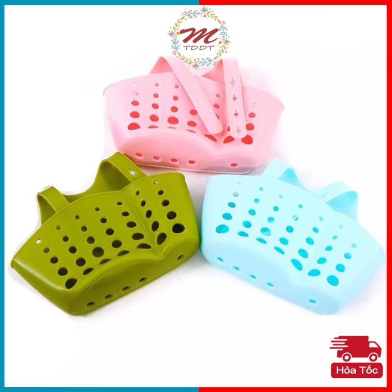 Giỏ đựng đồ rửa chén, giỏ treo đồ rửa chén nhựa PVC nhà bếp - MTDDT
