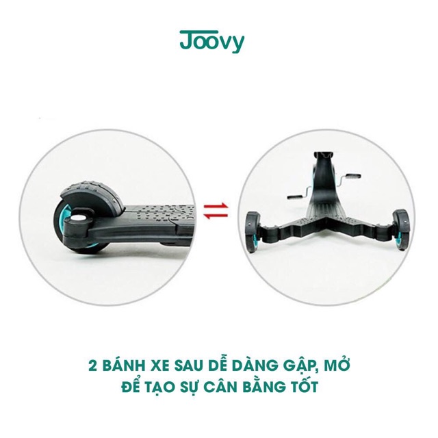 Xe đạp ba bánh, chòi chân, cân bằng kiêm Scooter cho bé 5 trong 1 JOOVY - n5