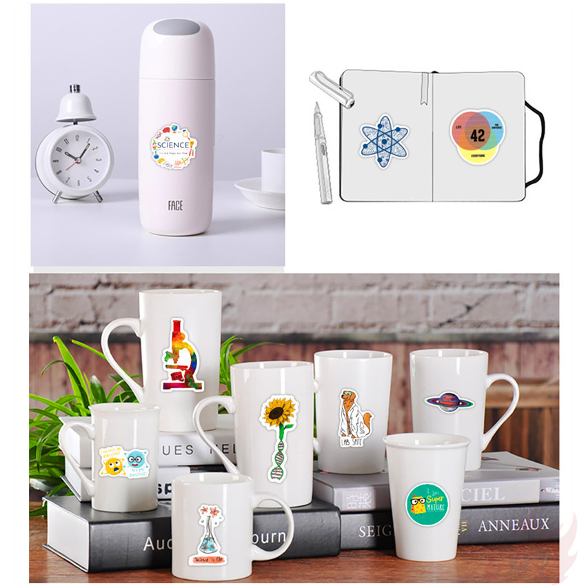 ❉ Fun Science &amp; Chemistry Laboratory Series 04 Einstein Equation Stickers ❉ 50Pcs/Set Fashion DIY Waterproof Decals Doodle Stickers
