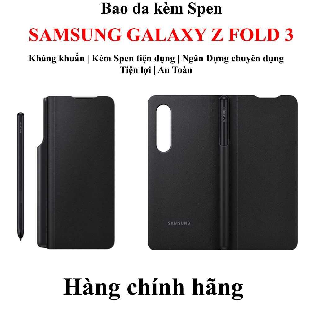Bao Da Flip Cover Kèm Spen Samsung Galaxy Z Fold 3