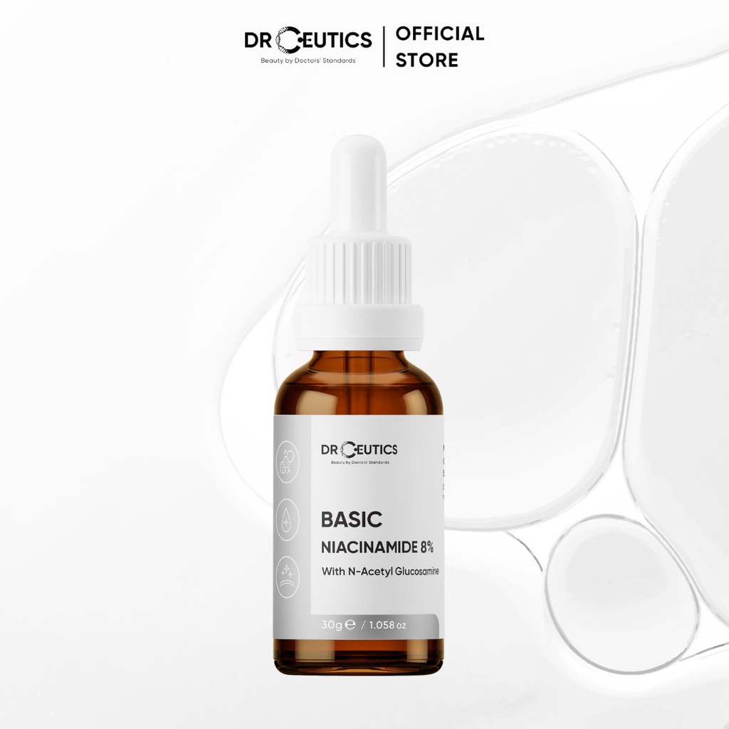 DRCEUTICS Tinh Chất Niacinamide Basic 8% DrCeutics Cho Da Dầu Mụn (30g)
