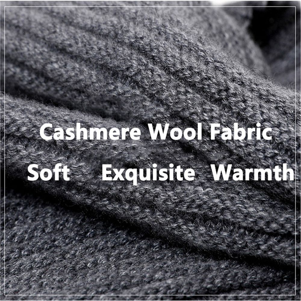 Áo Len Cổ Cao Màu Trơn Thời Trang Mùa Đông Giữ Ấm Cho Nam Và Nữ