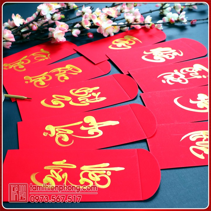HOT 2024 | VIẾT THEO YÊU CẦU | Bao Lì Xì Đỏ | Phông Lì Xì Đỏ | Viết Thư Pháp