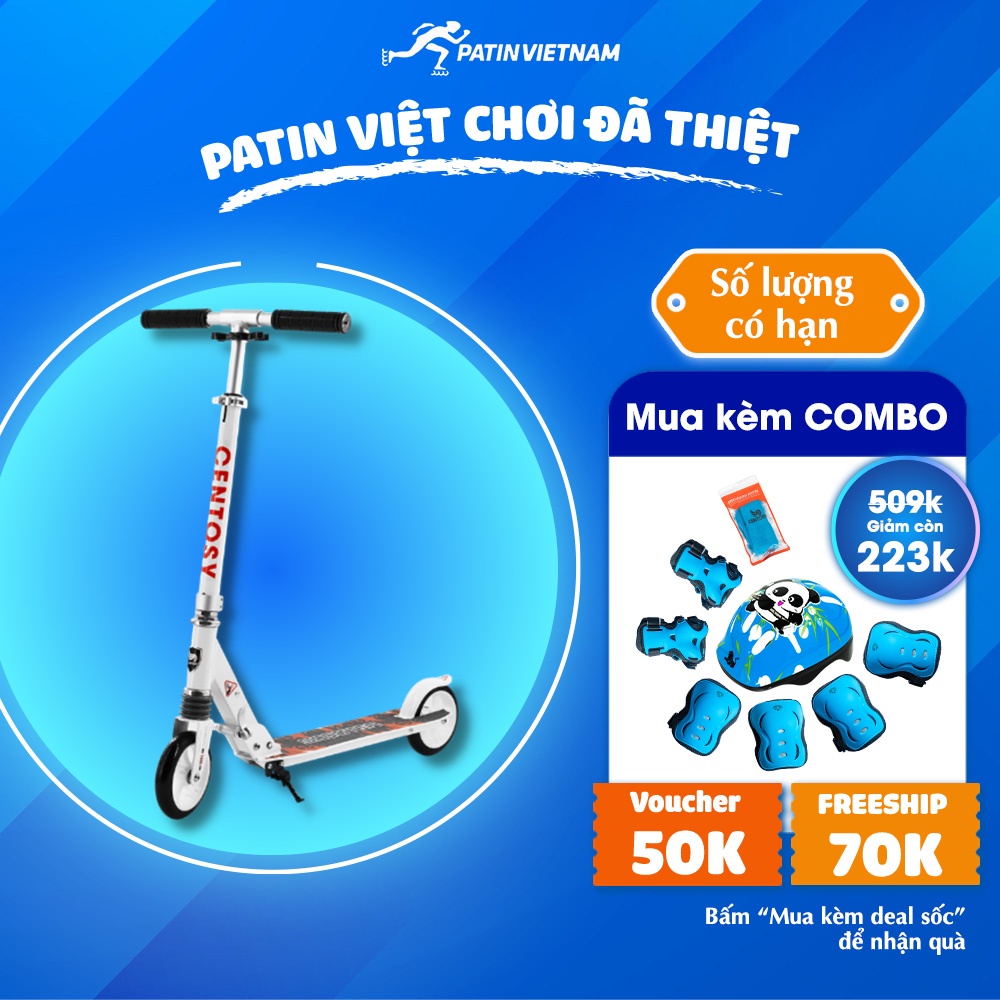 Xe Trượt Scooter CENTOSY ALS C3 - Tay Cầm Chống Trơn, Tải Trọng Lên Đến 100kg