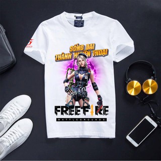 Áo Thun Free Fire Cực Đẹp Vải Cotton in hình Laura