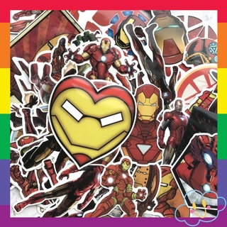 Bộ Nhãn Dán Sticker Iron Man Cán Bóng