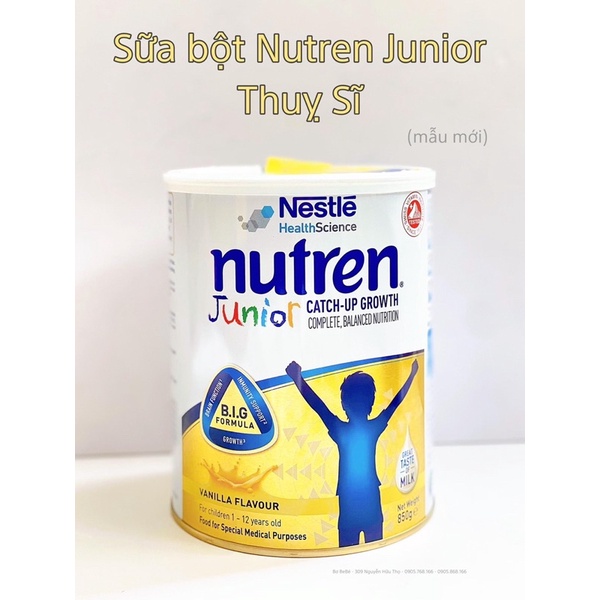 Sữa Nutren Junior 800g đi air dành cho trẻ suy dinh dưỡng date 2/2023