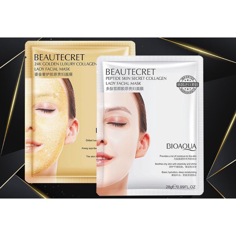 [Hàng Sẵn]Mặt Nạ Thạch Collagen Trong Suốt Cao Cấp Dưỡng Trắng Da BIOAQUA Dưỡng Ẩm Ngăn Lão Hóa Da