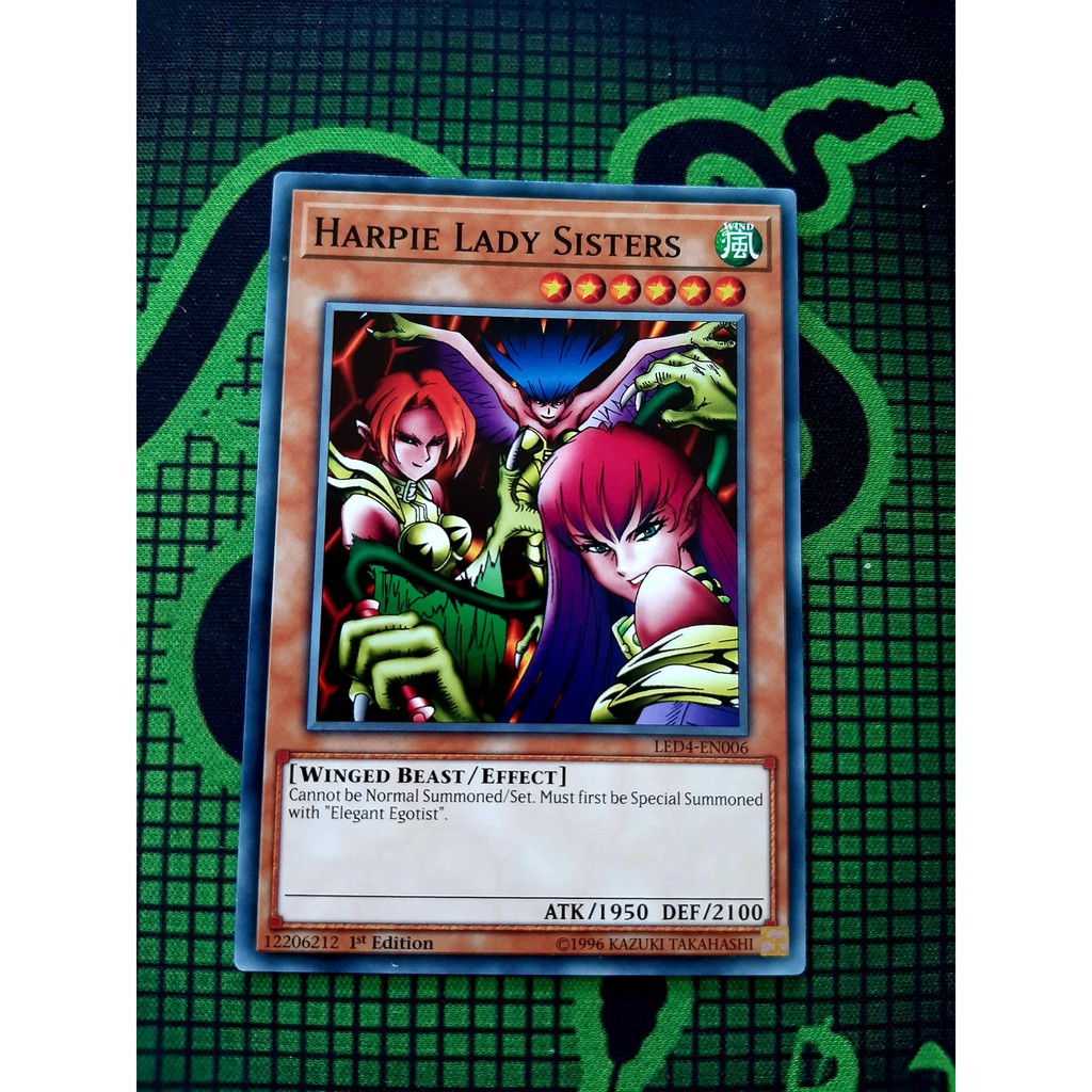 Thẻ Bài Mint90 Yugioh Monster - Harpie Lady Sisters - Common