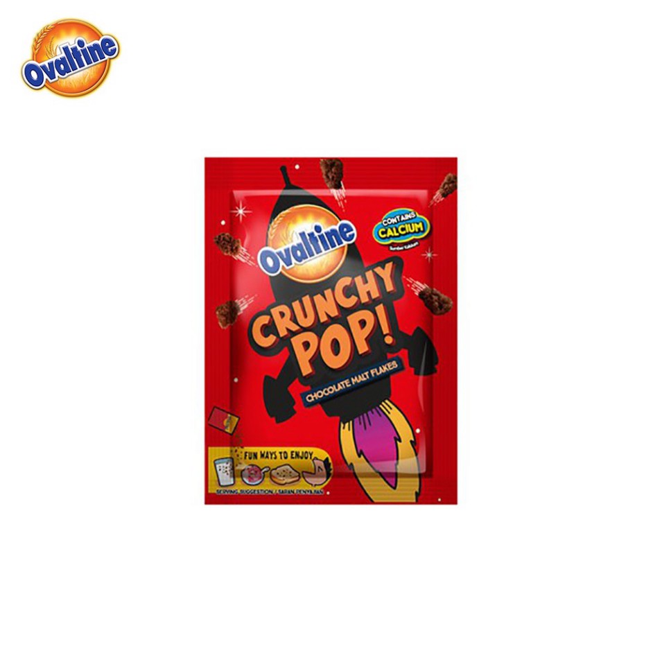 Cacao giòn rắc Ovaltine Crunchy Pop Hộp 15 gói x 8g