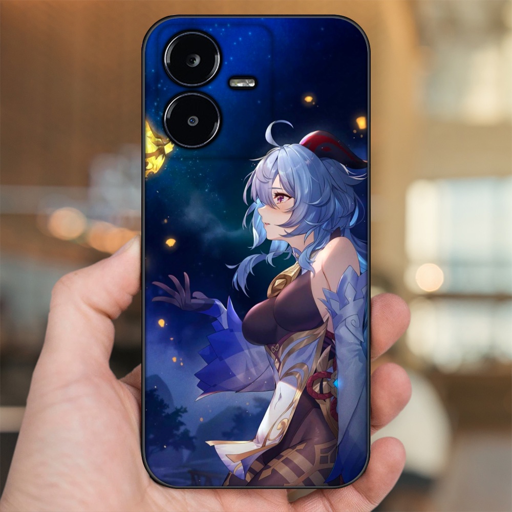 Ốp lưng Vivo Y22s viền đen in hình Ganyu Genshin Impact