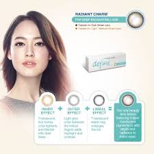 Kính áp tròng ACUVUE Define 1 ngày màu Radiant Charm 14.2mm - Lens Optic