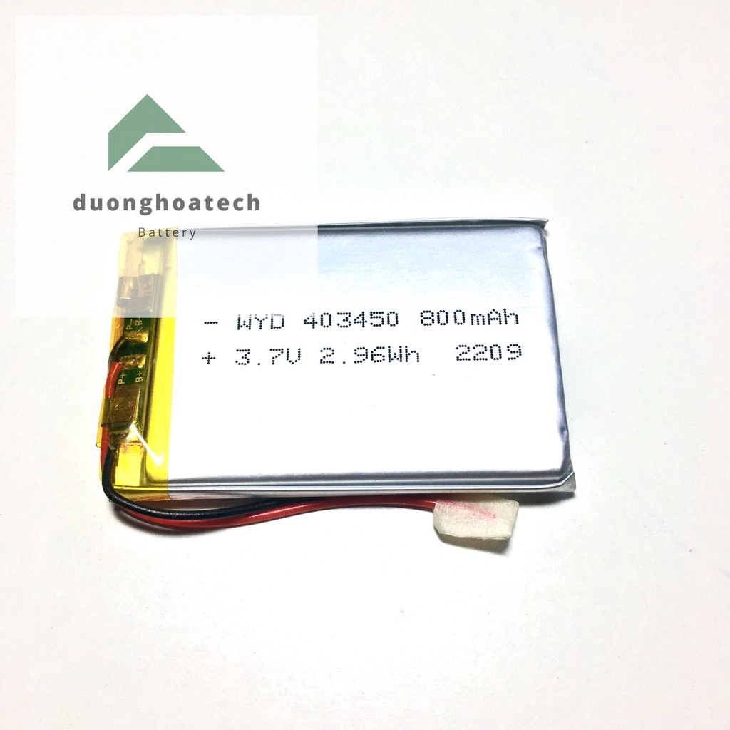 Pin Sạc Lithium Polymer 3.7V 800mAh 403450