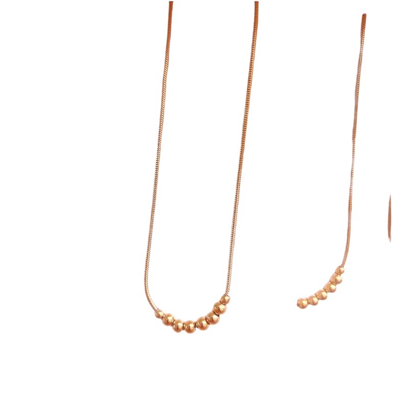 Dây chuyền titan nữ cam kết không đen không gỉ Kami