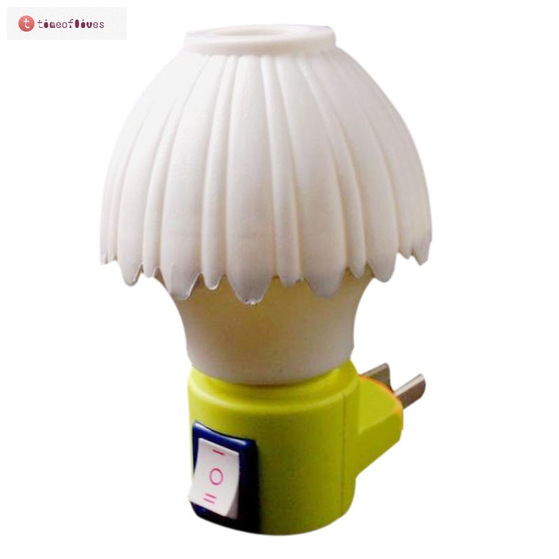 Ổ cắm đèn ngủ chất liệu nhựa ABS kích thước 10*6*6cm 110V-240V 2.5W-8W tiện dụng