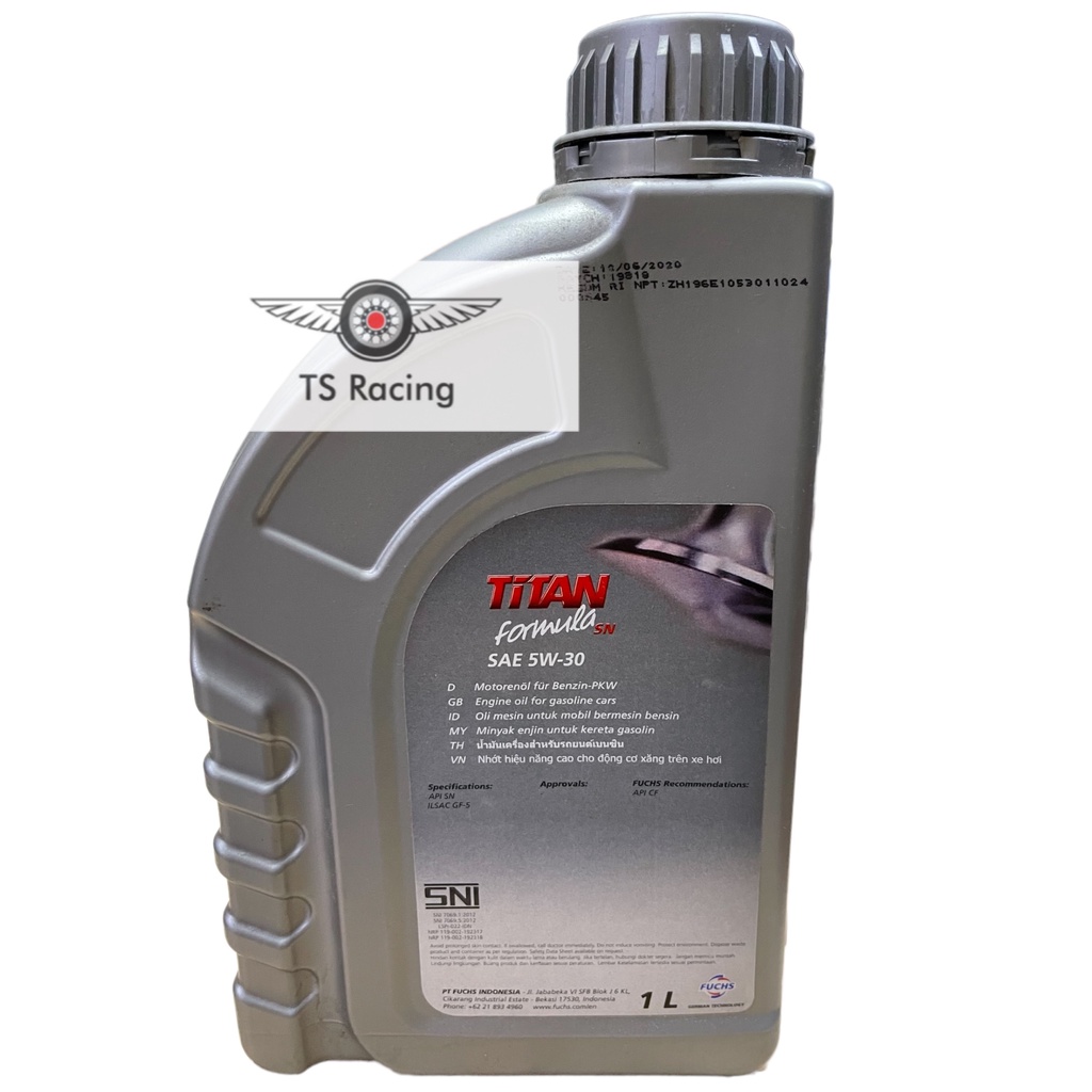 Nhớt Fuchs Titan Formula 1L - Xe Ô Tô Xe Tay Ga Cao Cấp - Chính Hãng