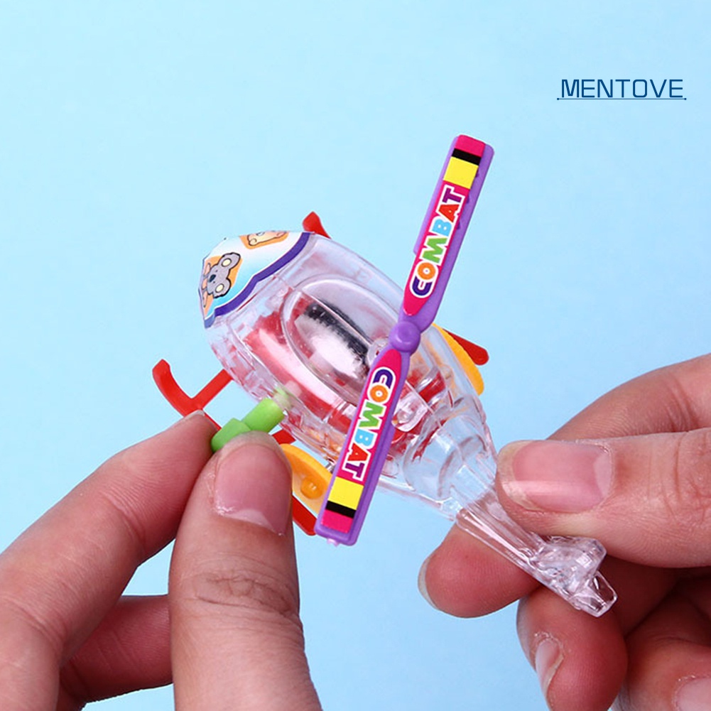 Máy Bay Đồ Chơi Mini Lên Dây Cót Bằng Nhựa Trong Suốt Cho Bé