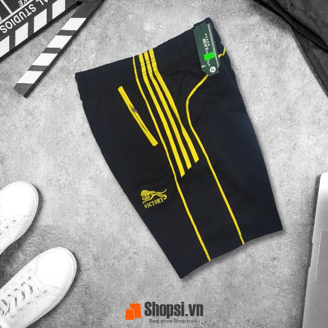 Quần Short Nam - Quần Đùi Thể Thao Phối Viền - Hàng VNXK