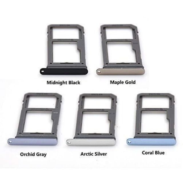 Khay sim điện thoại Samsung Note8, Note9, S8, S8plus, S9, S9plus bản 1 sim đủ màu