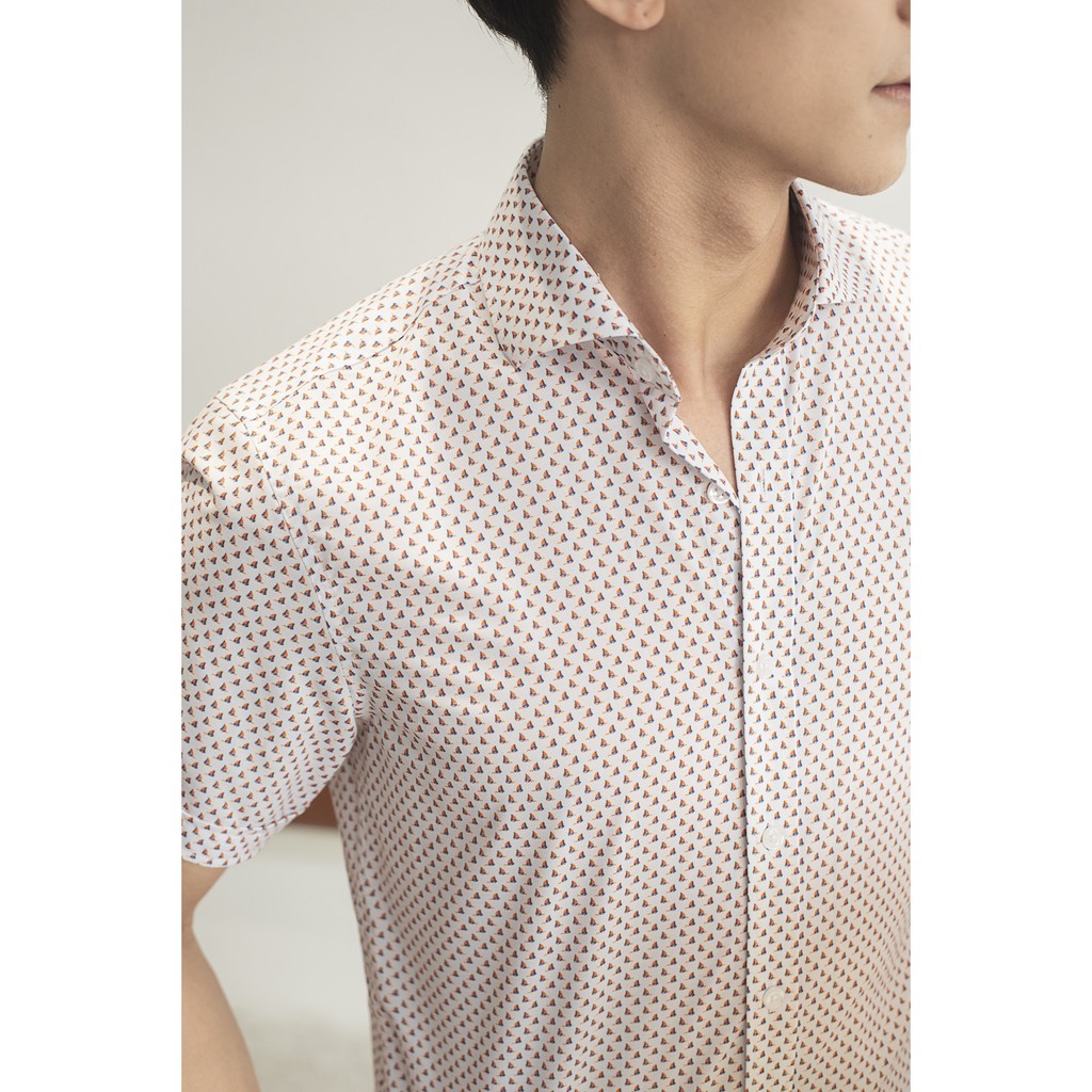 Áo sơ mi nam ngắn tay công sở cao cấp Biman by Biluxury vải cotton thoáng khí thấm mồ hôi 4SMCH008CAM | BigBuy360 - bigbuy360.vn