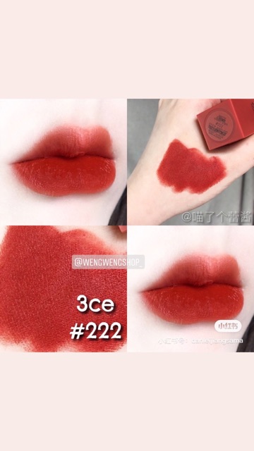 Son 3CE Matte Lip Color 220 221 222 226 227 228