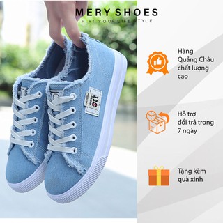 Giày Bata Nữ Vải Đế Mềm Phong Cách Học Sinh Hàn Quốc Mery Shoes - MBS 137