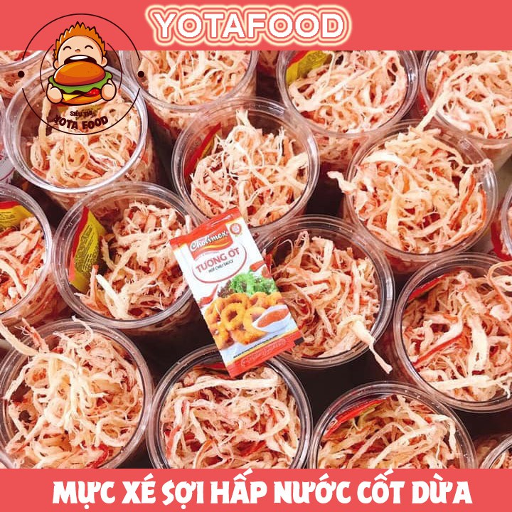 Sỉ 5 hũ 300gram Mực xé hấp nước cốt dừa loại 1 | Yotafood | BigBuy360 - bigbuy360.vn