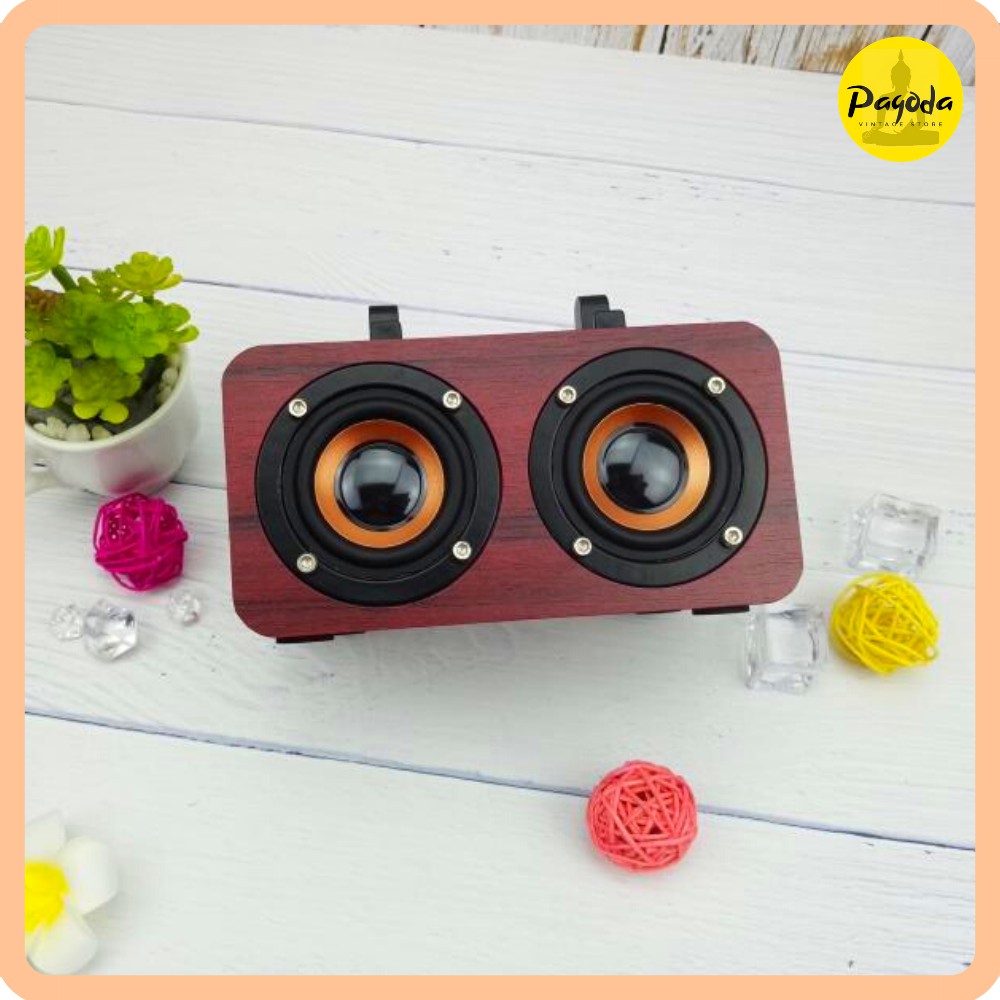 [Mã 155LIFESALE giảm 8% đơn 99K] (1 ĐỔI 1) Loa bluetooth mini gỗ Vintage decor (Follow shop để nhận mã giảm giá)