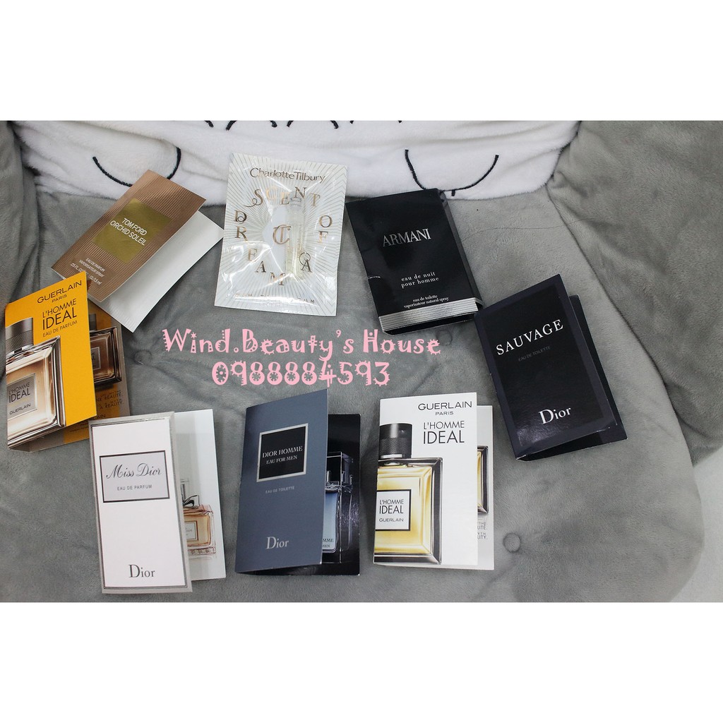 Vial nước hoa Charlotte, Tom Ford...