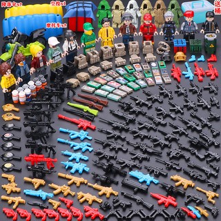 Tương thích với các khối Lego trẻ em lắp ghép quân đội minifigures hòa bình Đồ chơi xếp hình cậu bé khớp