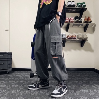 Quần dài ống rộng phối túi thời trang hip hop năng động cho nam và nữ