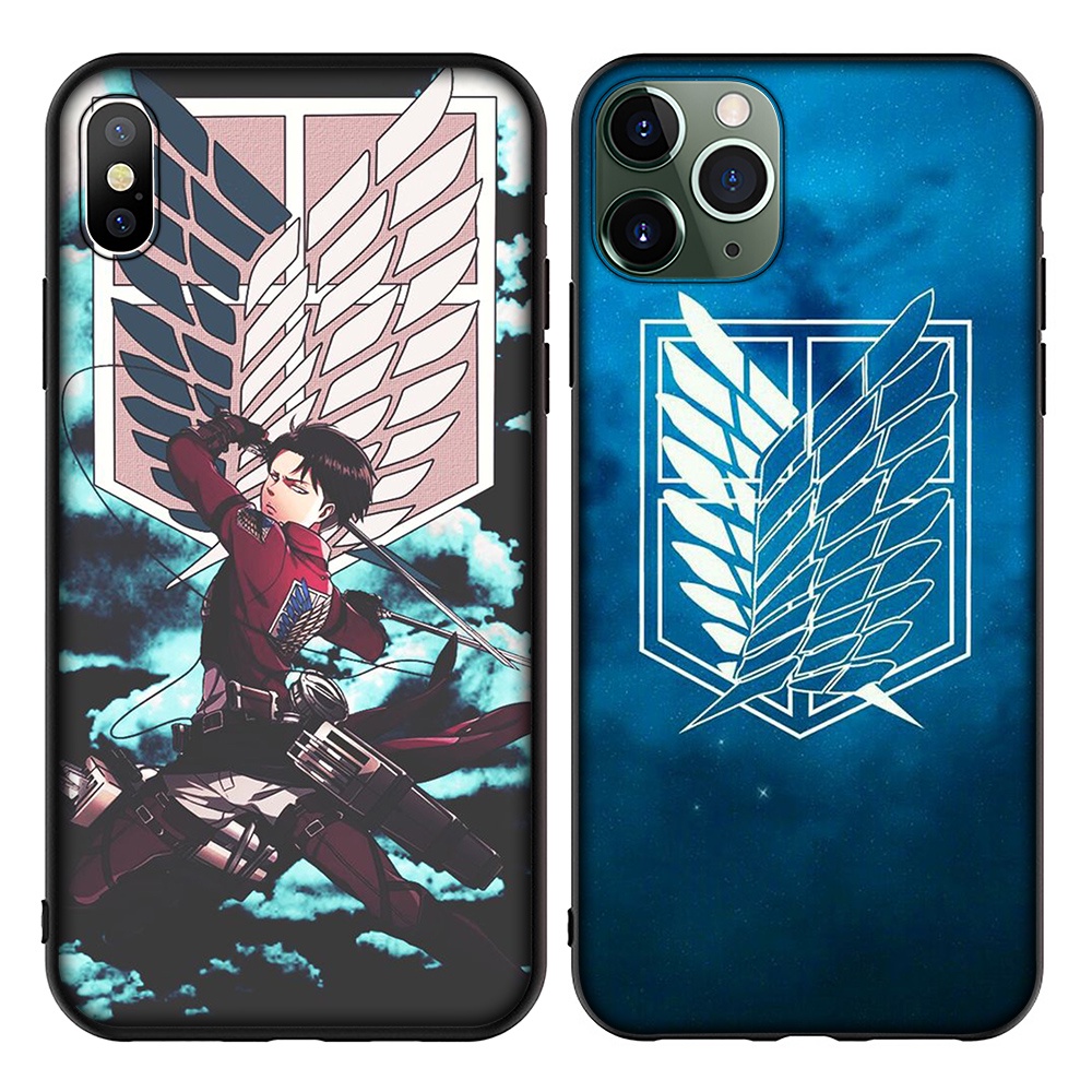 Ốp điện thoại silicon TPU mềm hình anime Attack on Titan cho Samsung A11 A12 4G A21S A31 A41 A51 A71 A81 A82 A91 XF30
